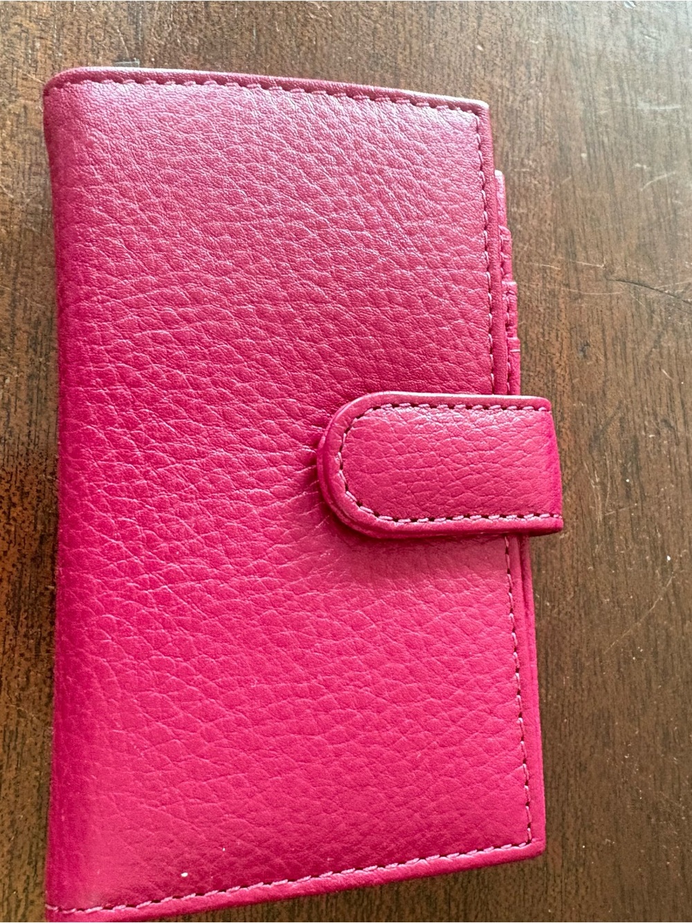 NWOT Fuchsia Pink Snap Wallet